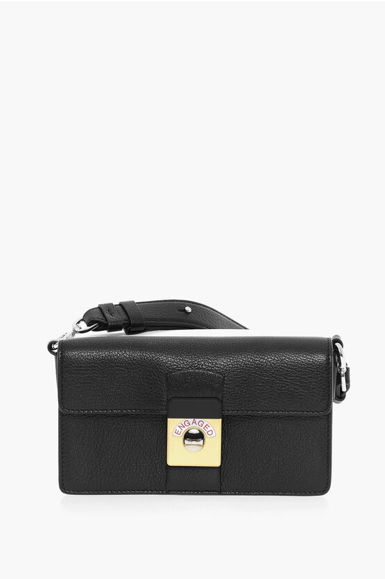 Maison Margiela Mm11 Textured Leather Two-tone Shoulder Bag