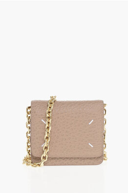 Maison Margiela MM11 Grained Leather Wallet with Metallic