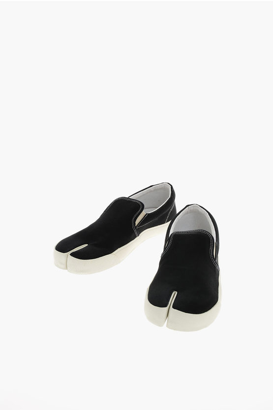 fabric slip on sneakers