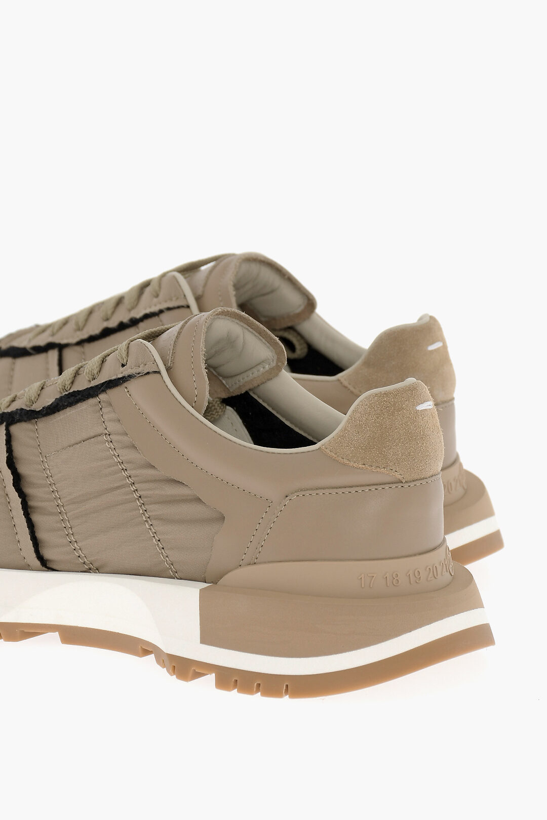 Maison Margiela MM22 Leather Sneakers with Hidden Closure