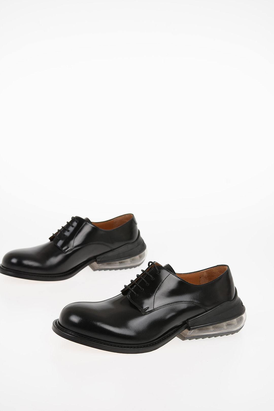Maison Margiela MM22 Leather BOUNCE Derby Shoes with Air Bubble Heel ...