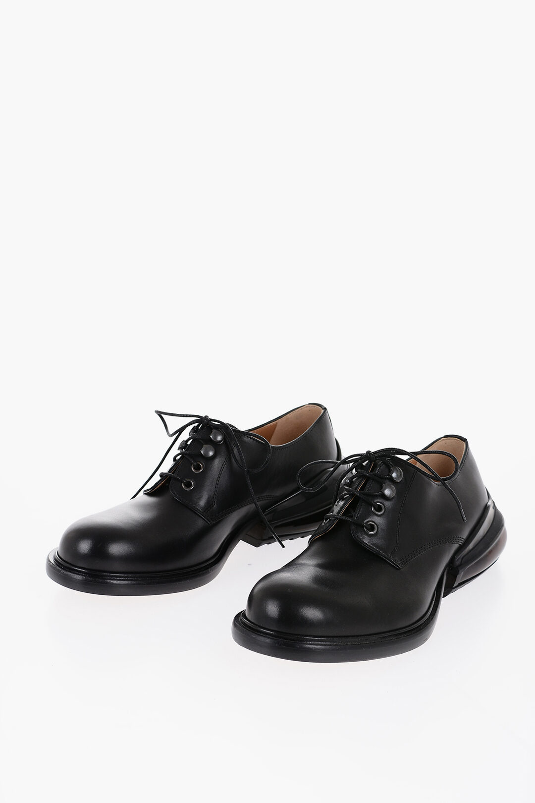 靴 maison margiela size44 derby shoes Maison Margiela Tabi Leather Derby Shoes | Black | FARFETCH