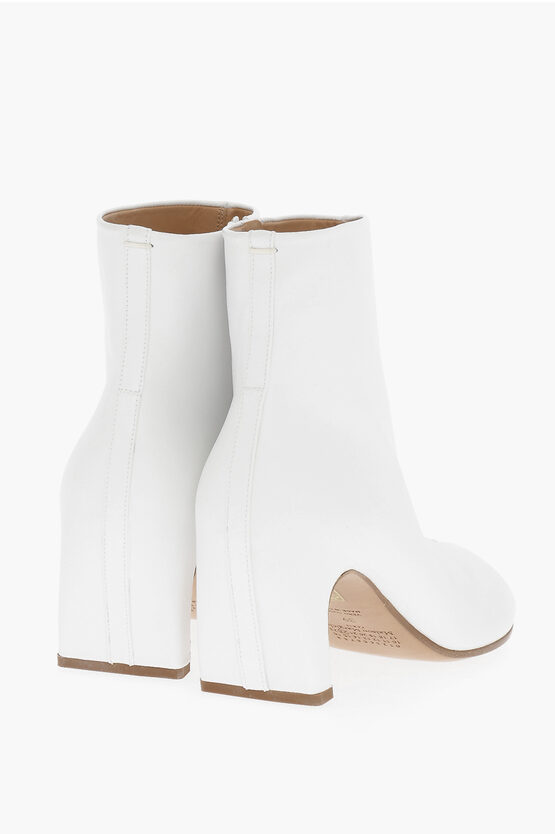 【美品】Maison Margiela Tabi boots 7cmヒール Maison Margiela MM22 Leather TABI Ankle Boots with Zip