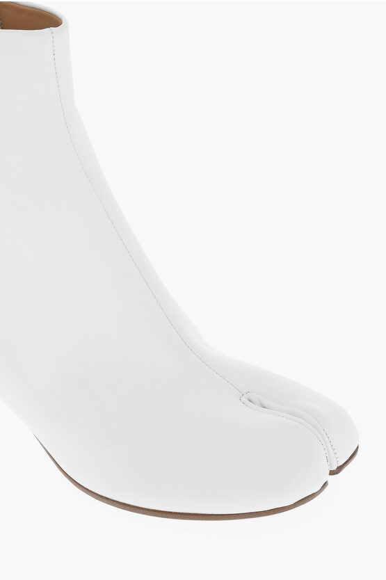 Maison Margiela MM22 Leather TABI Ankle Boots with Zip