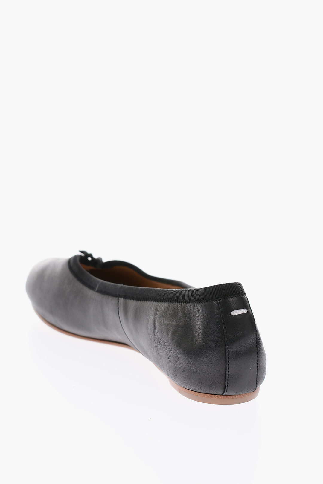 【Maison Margiela】Tabi leather ballet flats Tabi leather ballet flats in black - Maison Margiela | Mytheresa