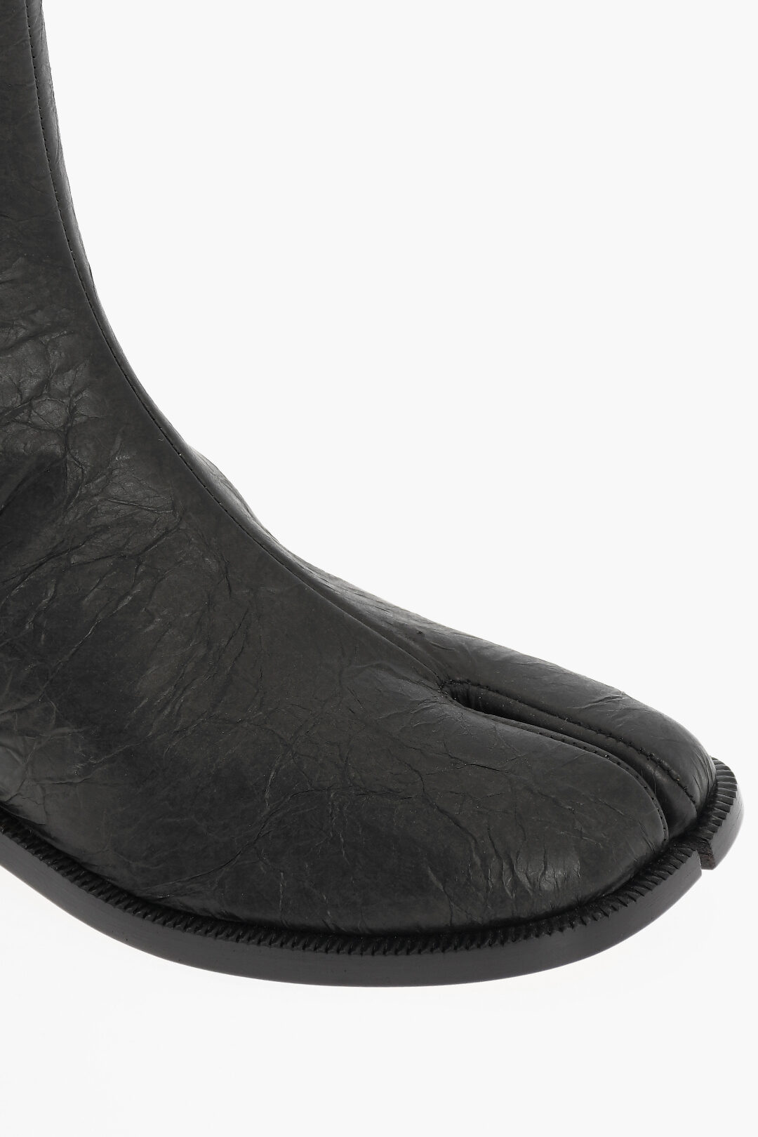 Maison Margiela MM22 Paper Effect Faux leather TABI Chelsea Boots 