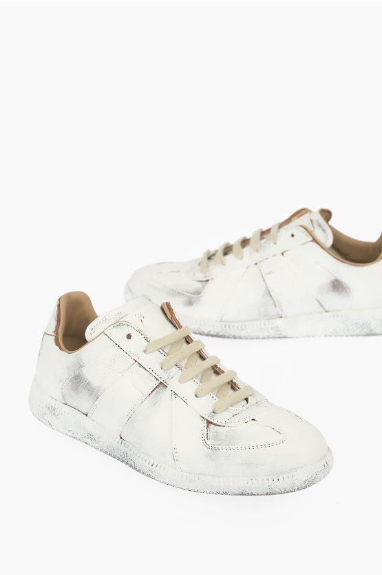 MM22 Patent Leather Low Sneakers