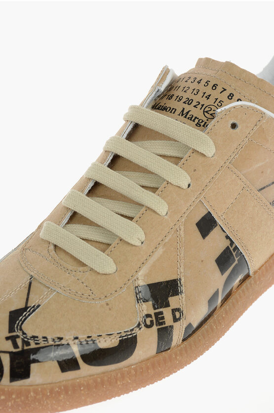 Maison Margiela MM22 Printed Leather REPLICA Sneakers men