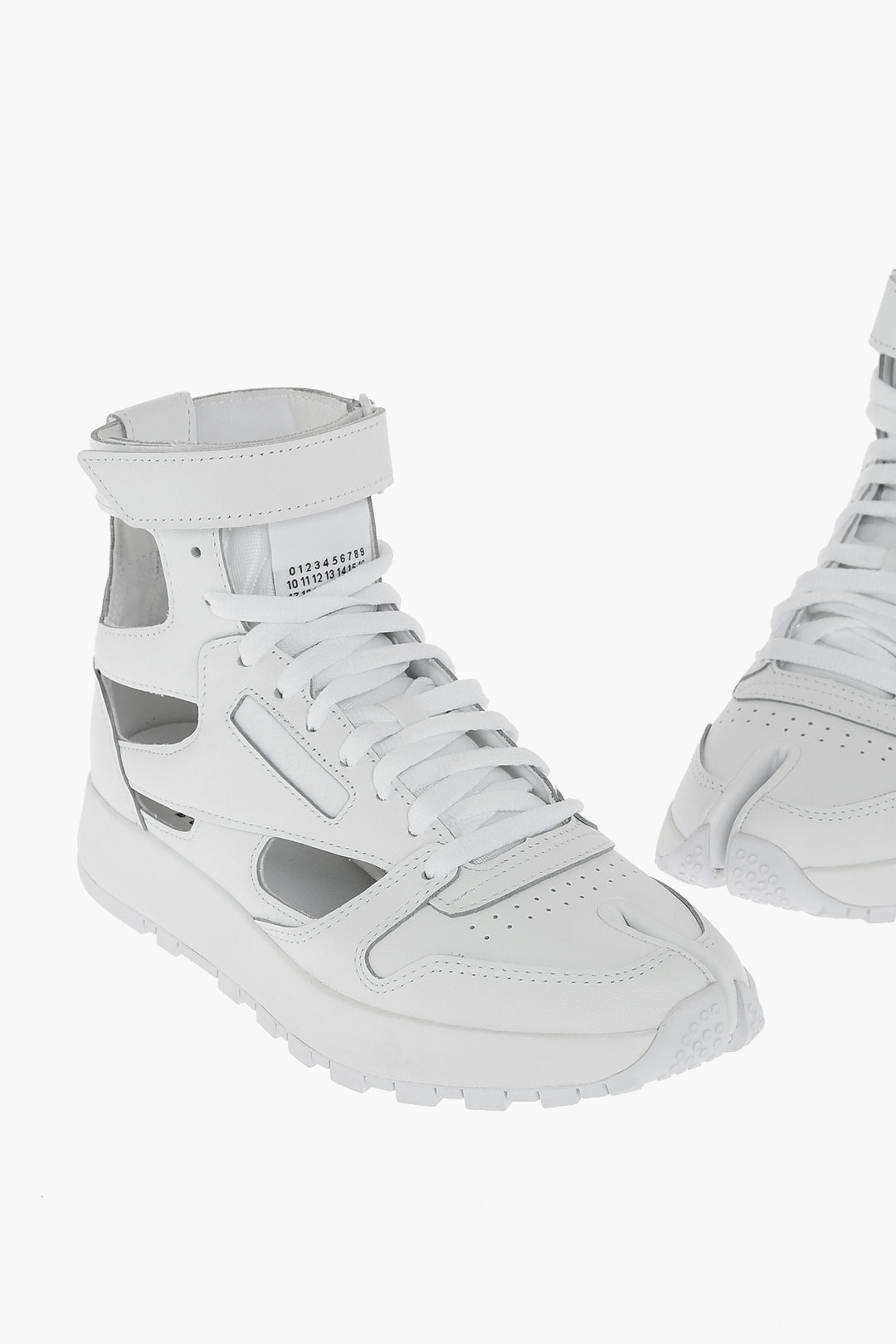 MM22 REEBOK leather TABI PROJECT 0 CL GL high top sneakers with cut out  details