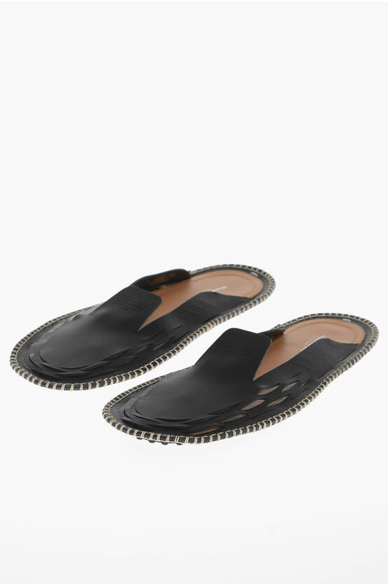 MAISON MARGIELA MM22 SOLID COLOR LEATHER SLIPPER