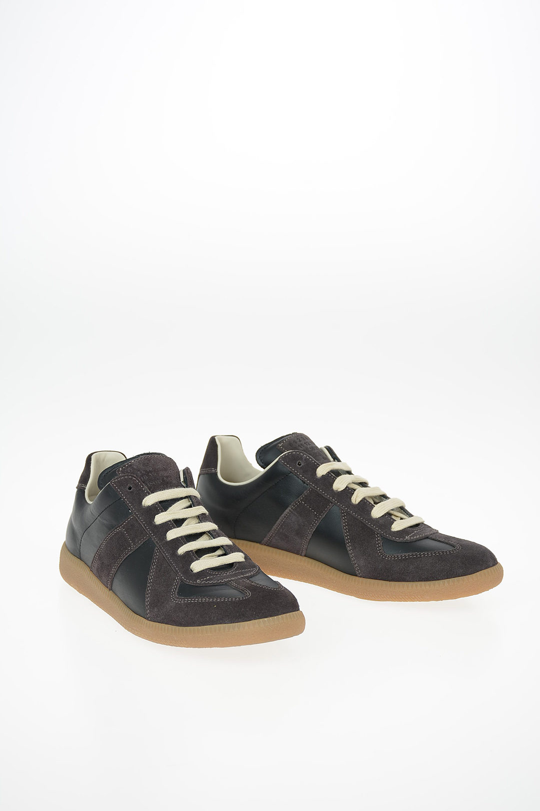 【関税＆送料込み】Maison Margiela Suede And Leather Sneake MAISON MARGIELA Replica suede and leather sneakers | NET-A
