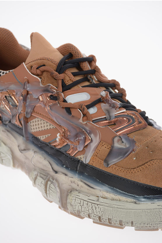 Maison Margiela MM22 Vintage Effect FUSION Sneakers with Suede