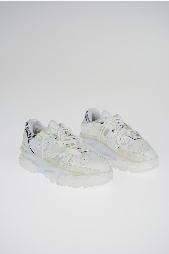 Maison Margiela Mm22 Vintage Effect Fusion Trainers In Grey