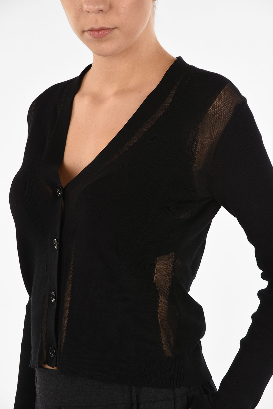 Maison Margiela MM4 Sheer Cardigan women Glamood Outlet