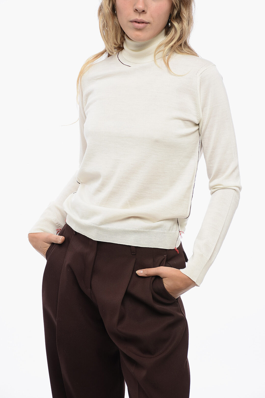 公式通販サイトセール Maison Margiela MM4 UNISEX Wool Sweater with Stitchies トップス
