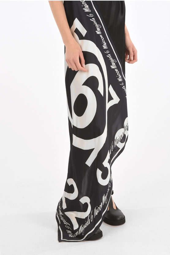 Maison Margiela MM6 All Over Printed Lettering Modular Maxi