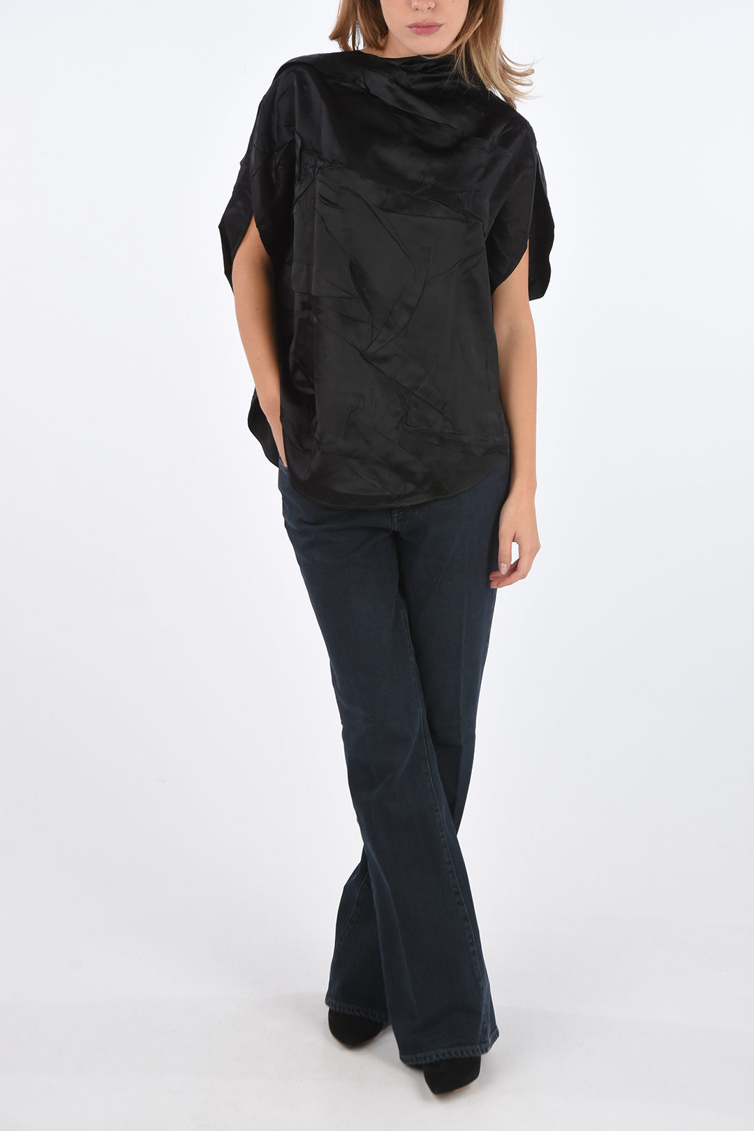 MM6 Maison Margiela アシンメトリー　トップス Maison Margiela MM6 asymmetric top women - Glamood Outlet