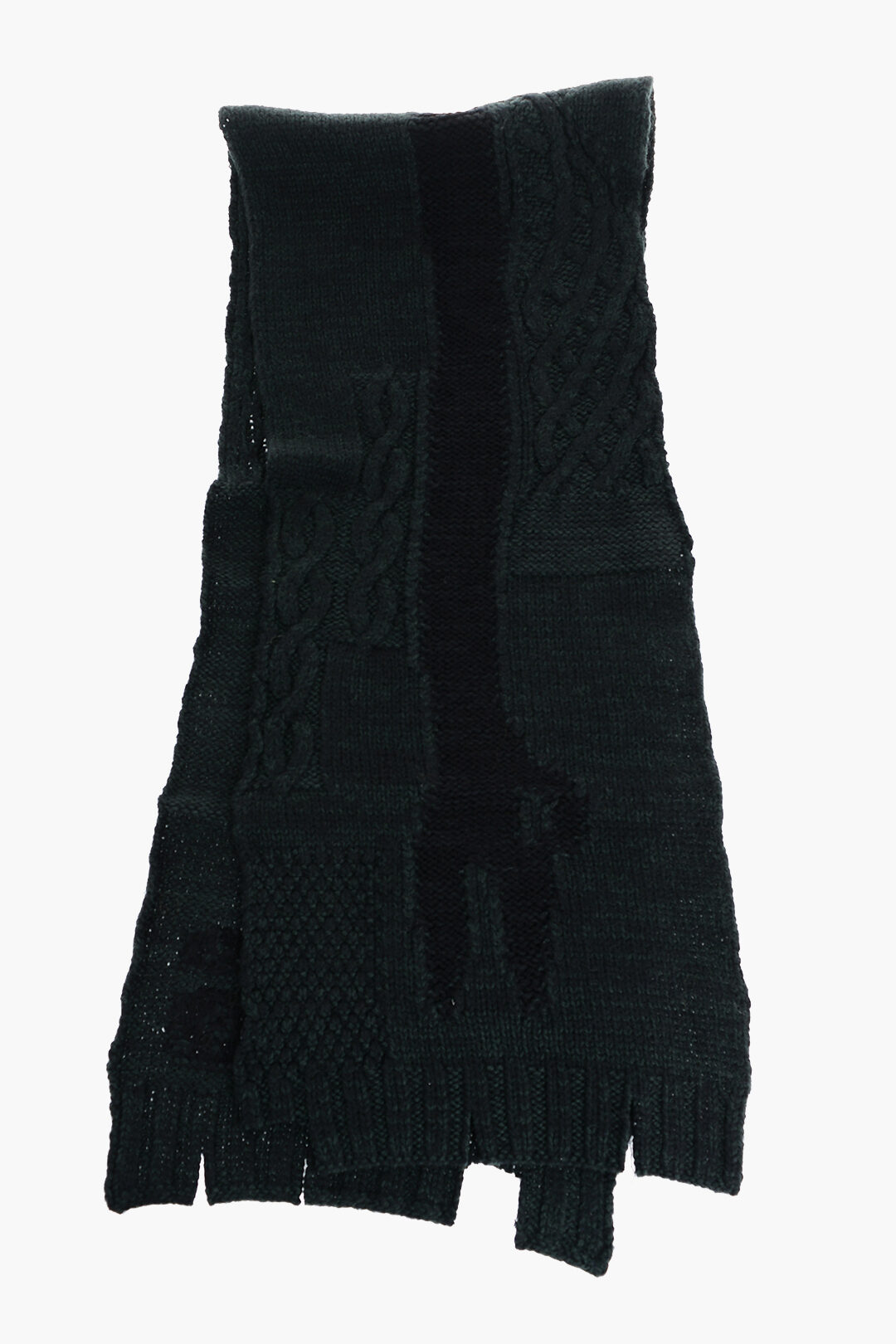 スカーフ Mm6 By Maison Margiela Textured Ribbed Wool Scarf With Mm6 By Maison Margiela Textured Ribbed Grey Scarf With