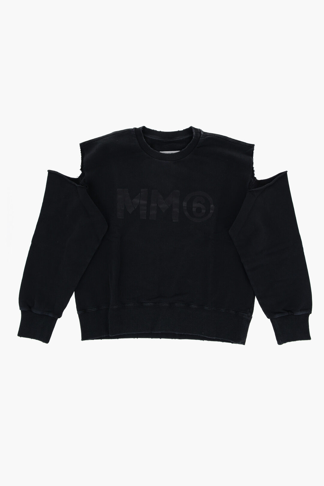 Maison Margiela Kids MM6 Brushed Cotton Crew-neck Sweatshirt