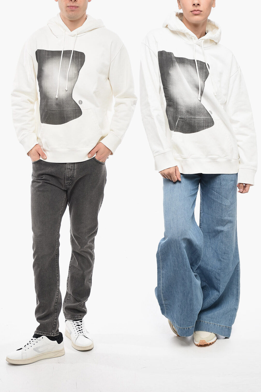 国内発送☆MM6 Maison Margiela☆HOODIE/WHITE Supreme x MM6 Maison Margiela Foil Box Logo Hoodie 'White