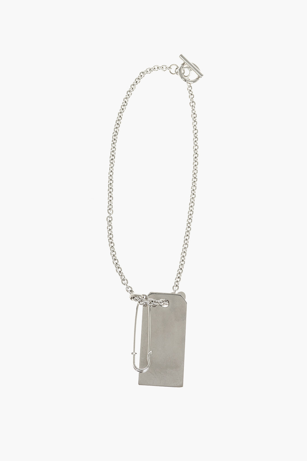 Maison Margiela MM6 chain necklace with tag pendant women
