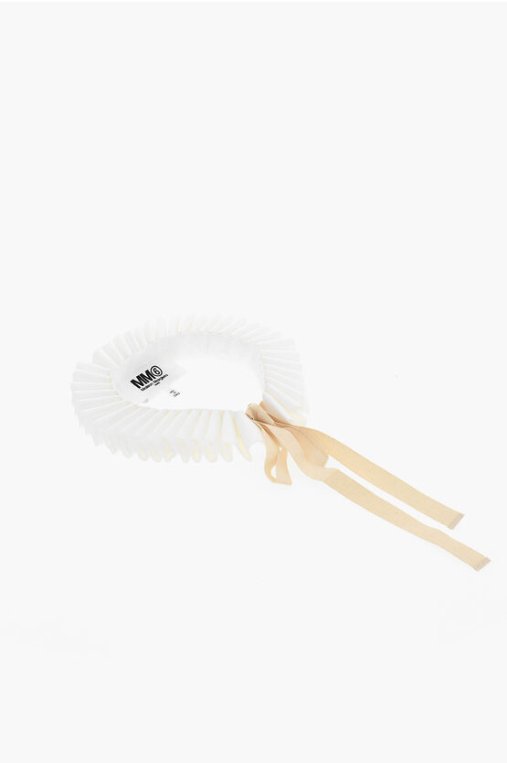 MM6 Colletto Arricciato in Cotone