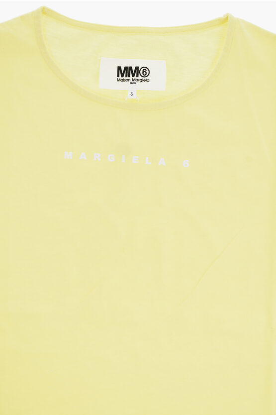 MM6 Copricostume Girocollo in Cotone Leggero