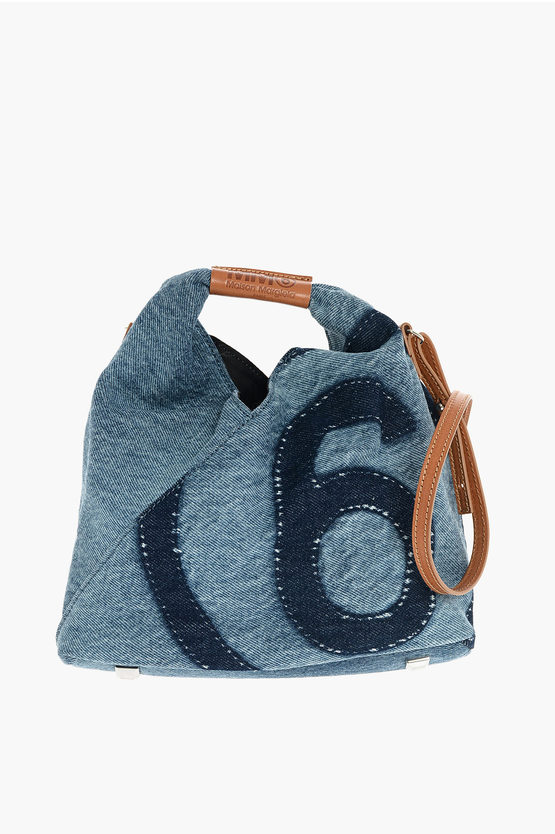 【美品】MM6 Maison Margiela デニムバッグ Maison Margiela MM6 denim bag with leather details women - Glamood