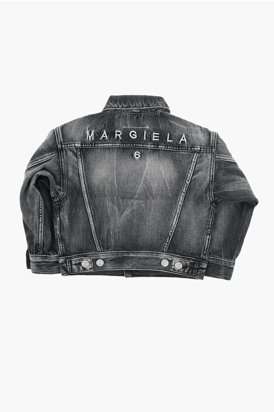 MM6 Denim Jacket with Embroidered Logo