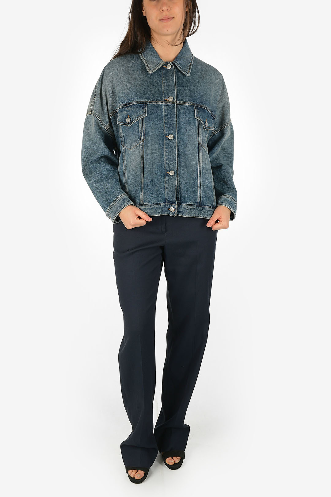 Maison Margiela MM6 Denim Jacket women - Glamood Outlet Maison Margiela MM6 Denim Jacket women - Glamood Outlet