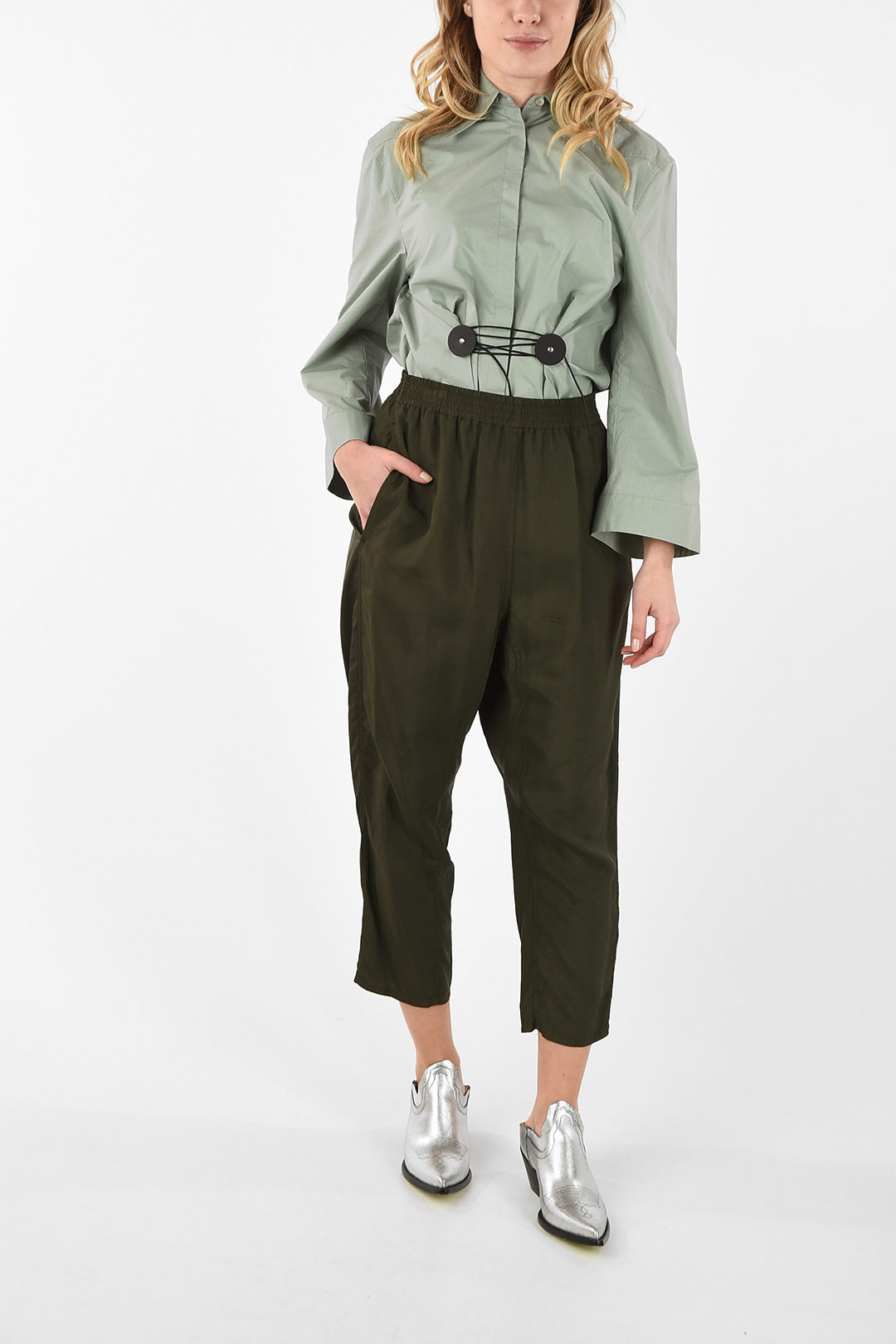 Peg top fit flannel trousers Luloretta | 38 | K41830-1900_38