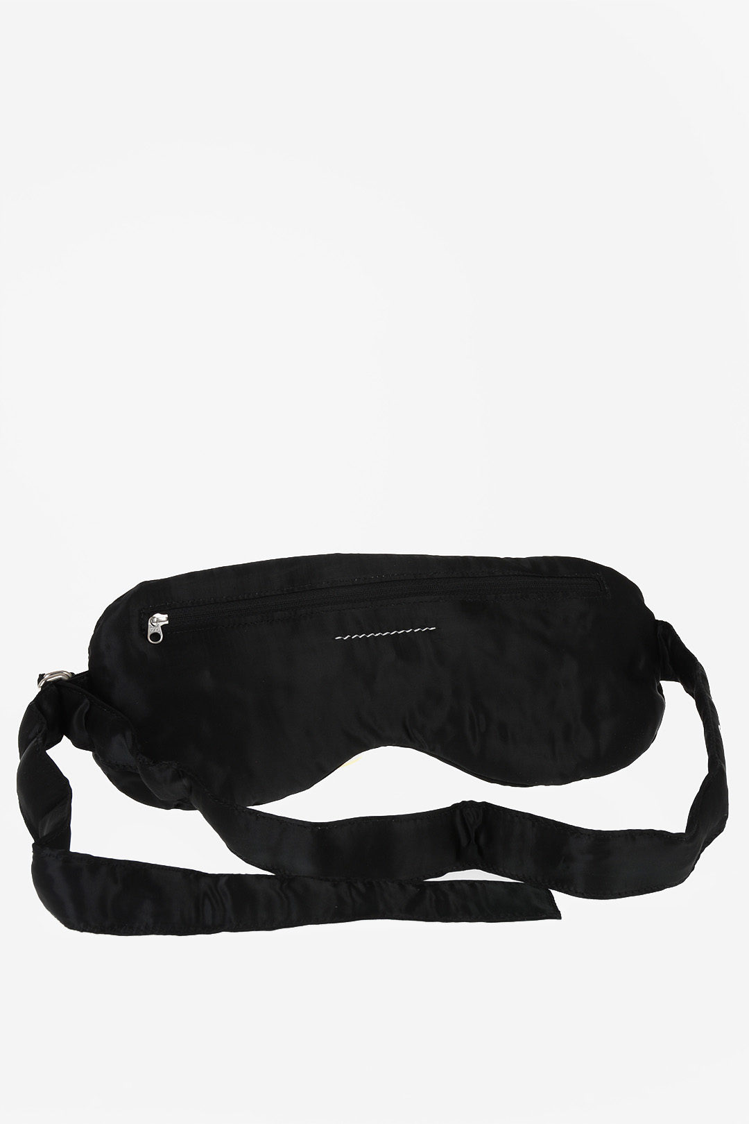 black fabric bum bag