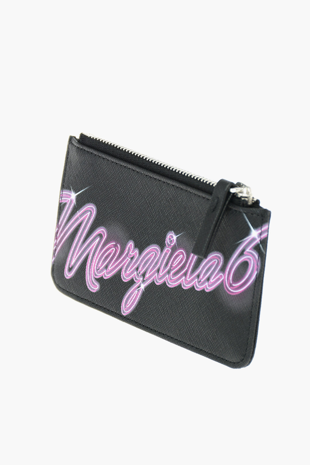 0260~MM6 Faux Leather Printed Wallet