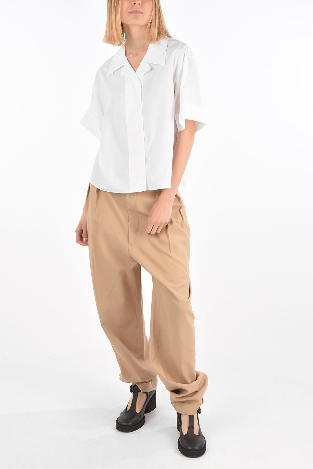 Maison Margiela MM6 Hidden Closure Notched Collar Shirt