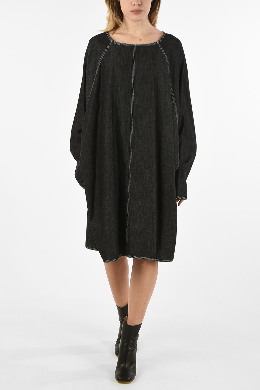 MM6 - mm6 チュニック Maison Margiela MM6 Oversize maxi Asymmetrical Tunic Dress