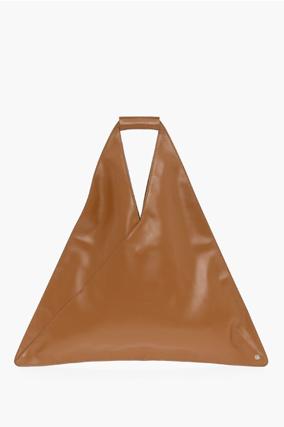 Maison Margiela Mm6 Leather Japanese Handbag In Brown