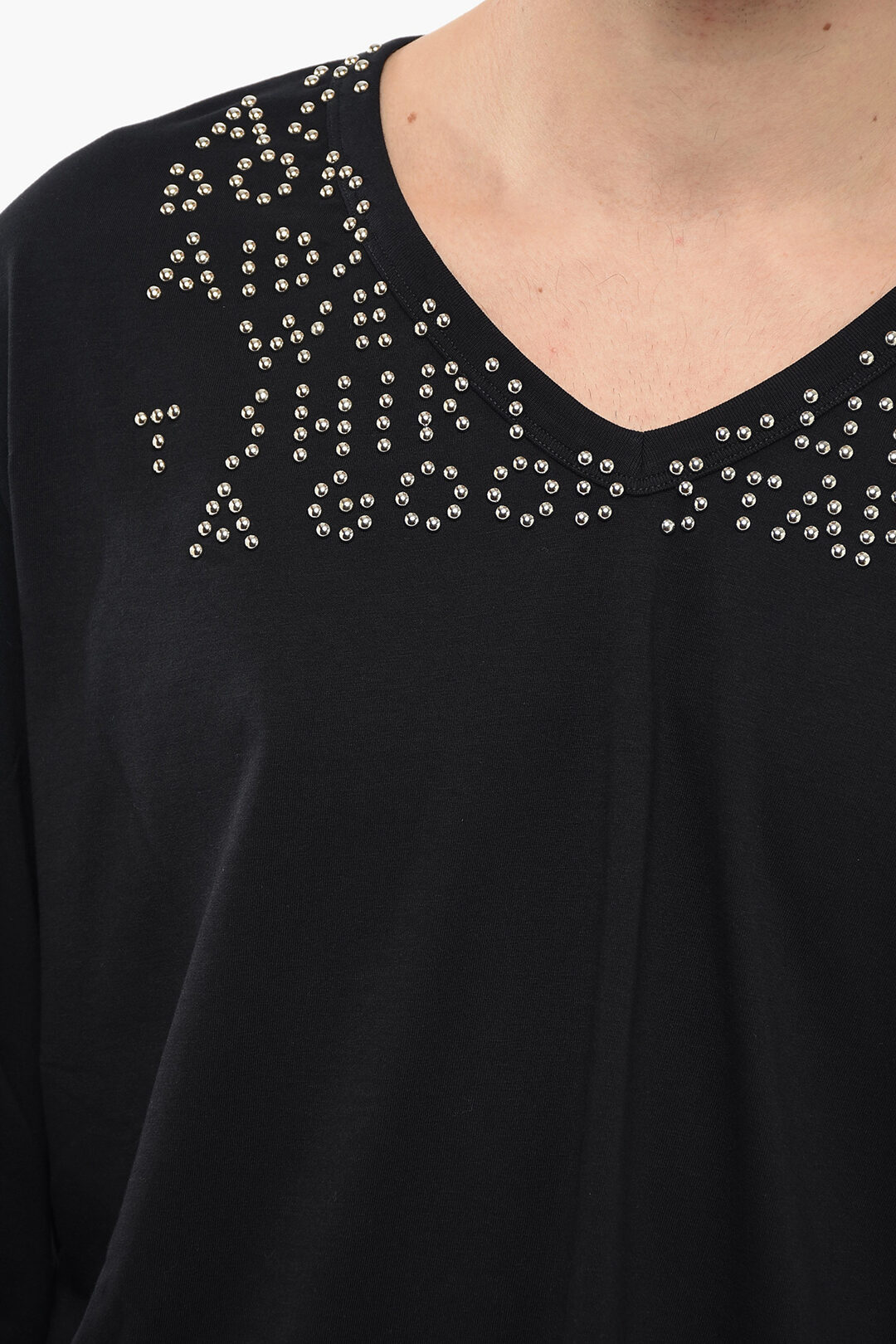 Maison Margiela MM6 Long-sleeved T-shirt with Studs men
