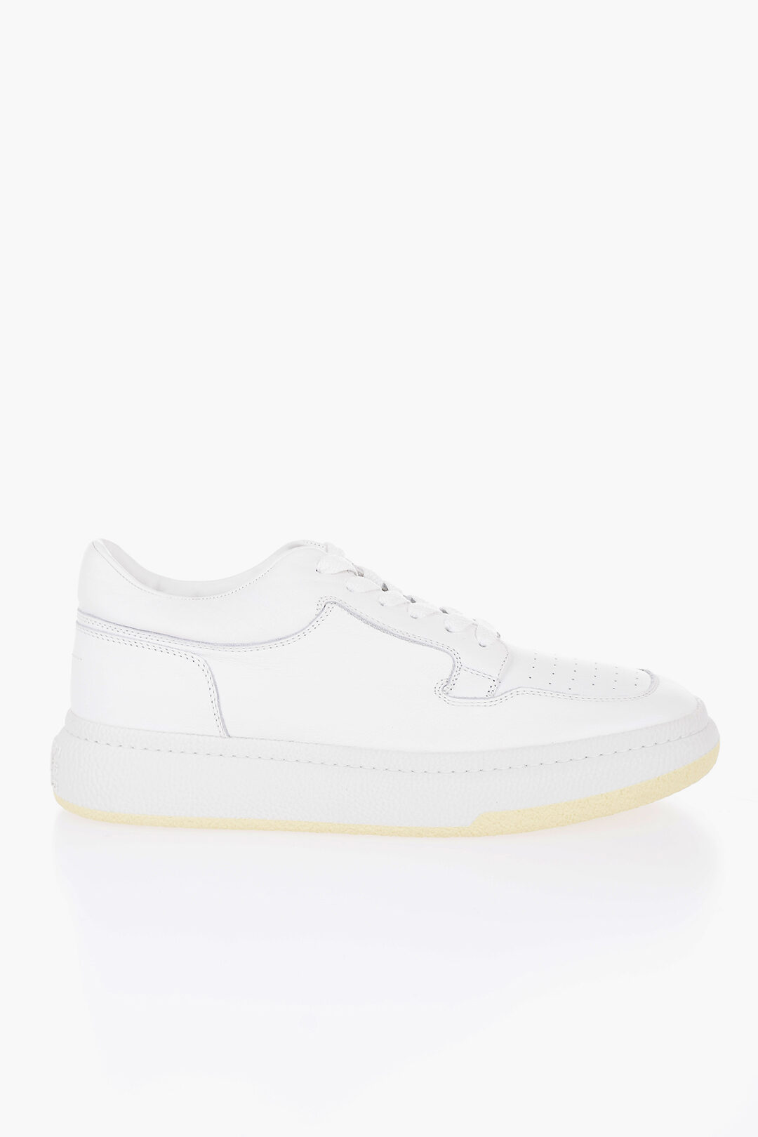 Maison Margiela MM6 Low-Top Hammered Leather Sneakers men