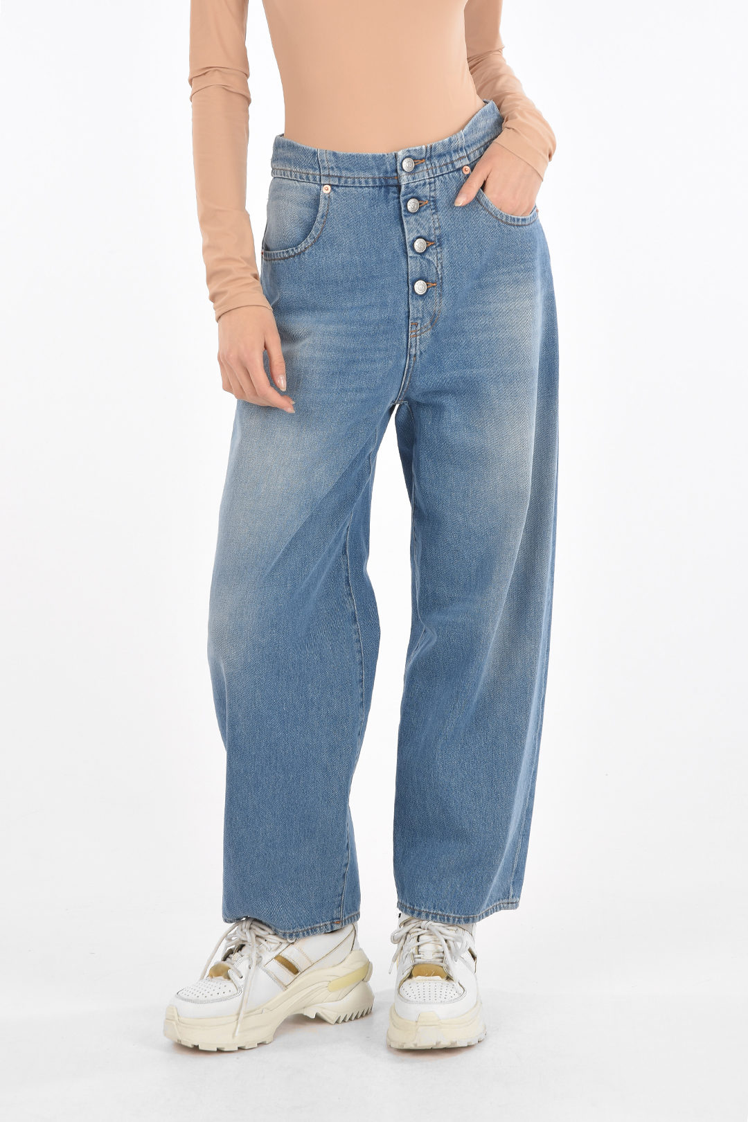 Maison Margiela MM6 Low Waist Boyfriend Fit Jeans women
