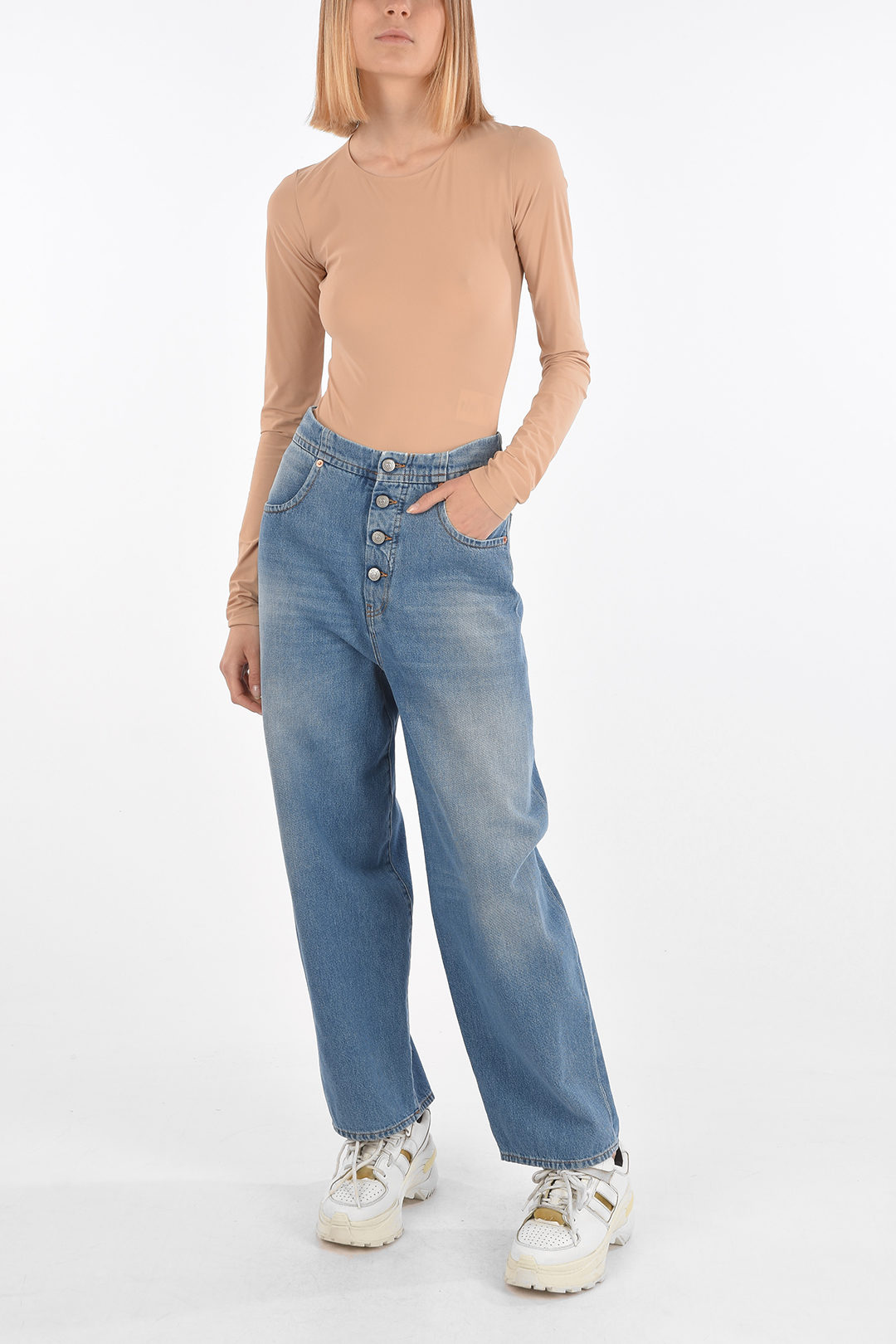 【関税込み】maison margiela Jeans asymmetrical waist Maison Margiela Jeans Asymmetrical Waist | italist