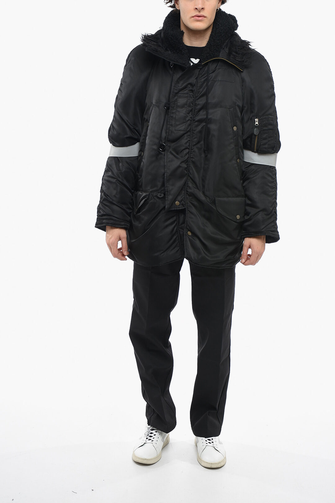 ジャケット・アウター MM6 Padded Nylon Jacket/L/ MM6 Padded Nylon Jacket/L/