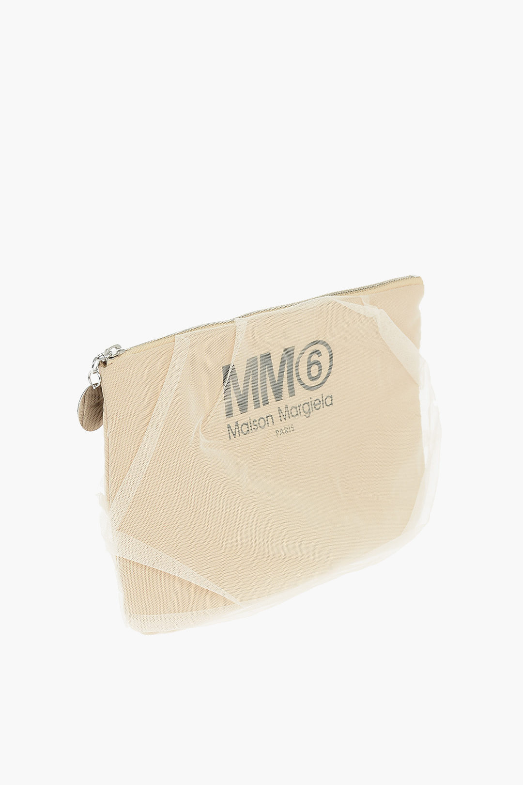 MM6 Padded clutch with tulle