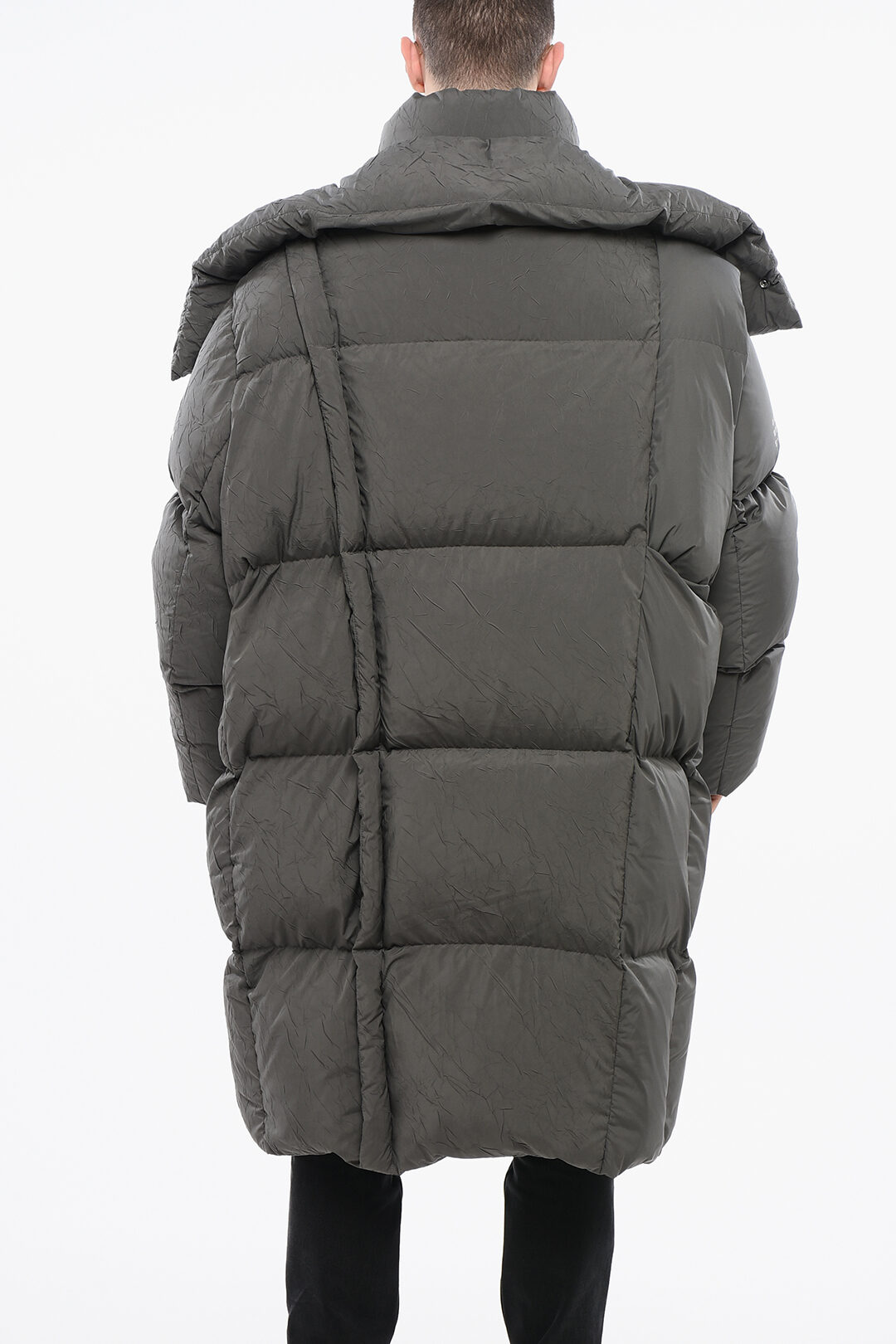 Maison Margiela MM6 Quilted Maxi Down Jacket with Removable Hood