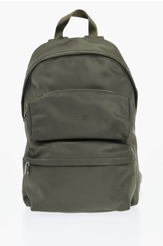 Maison Margiela Mm6 Solid Color Nylon Backpack
