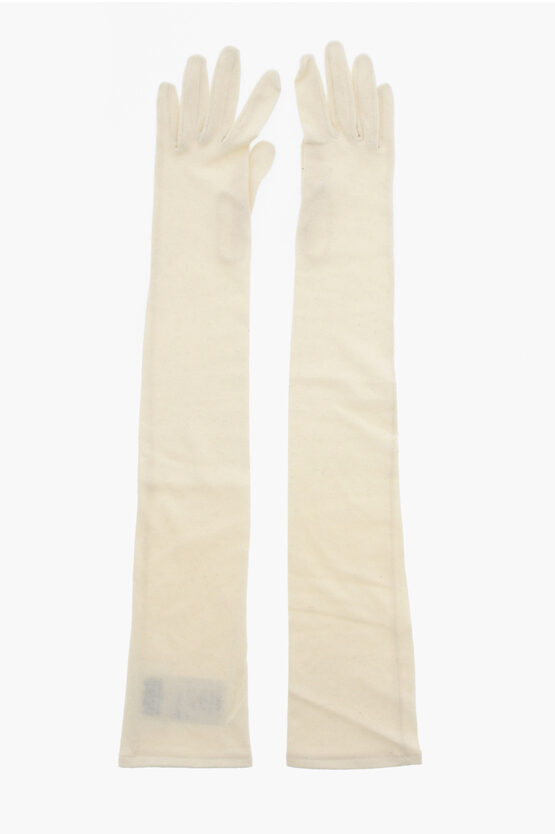 Maison Margiela Mm6 Solid Colour Warm Glovers In Neutral