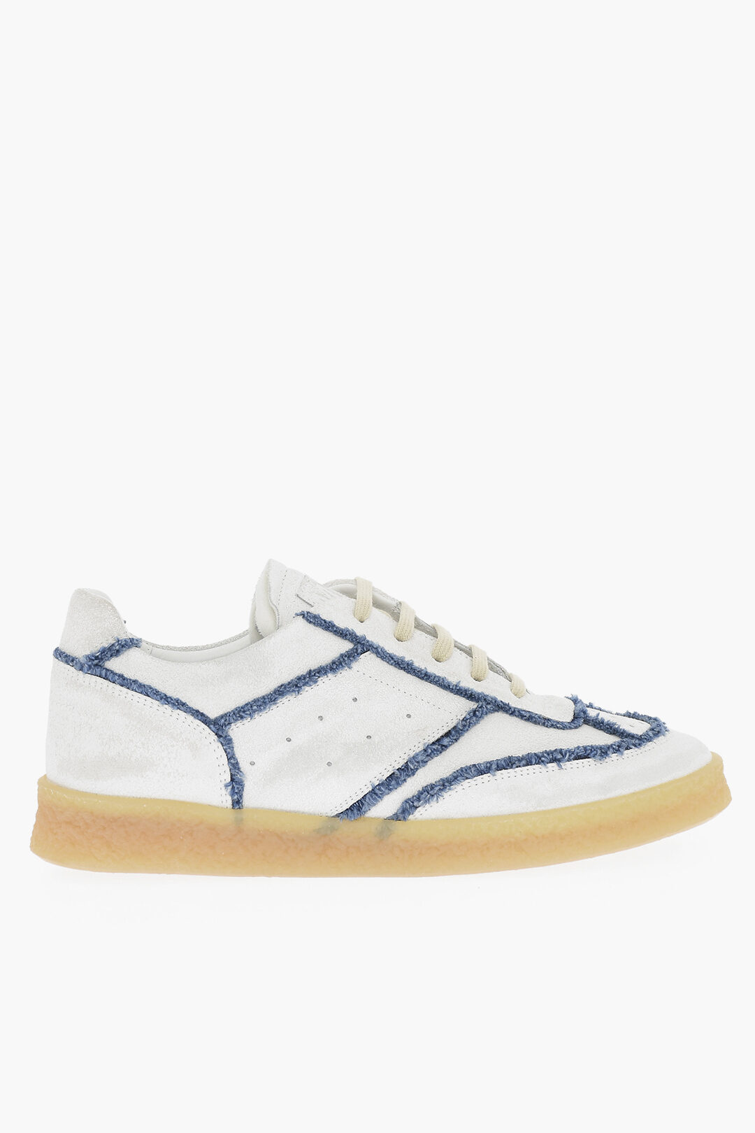 Maison Margiela MM6 Suede Low Top Sneakers with Contrasting Details men ...