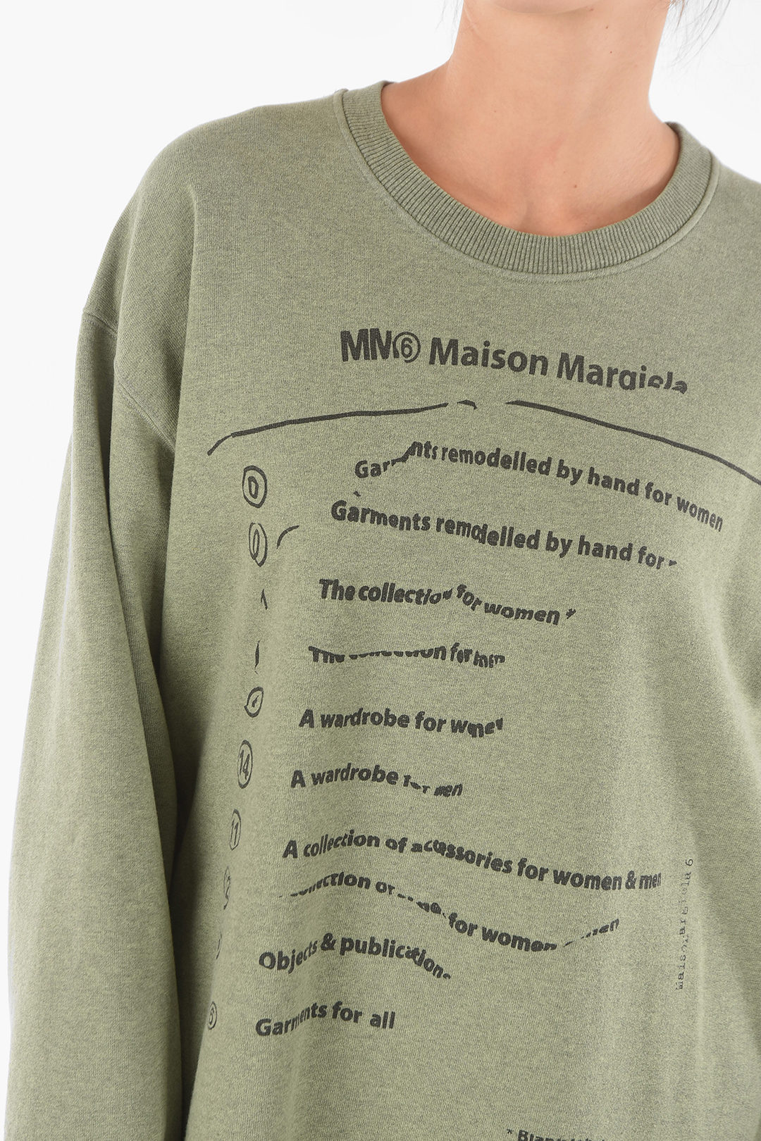 【関税＆送料込み】Mm6 Maison Margiela Sweatshirt Dress MM6 MAISON MARGIELA Foil Print Sweatshirt Dress, $295