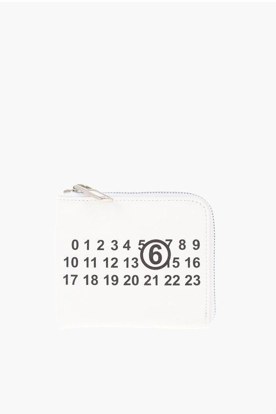 Maison Margiela MM6 TEXTURED PEBBLE GRAIN LEATHER HALF ZIP
