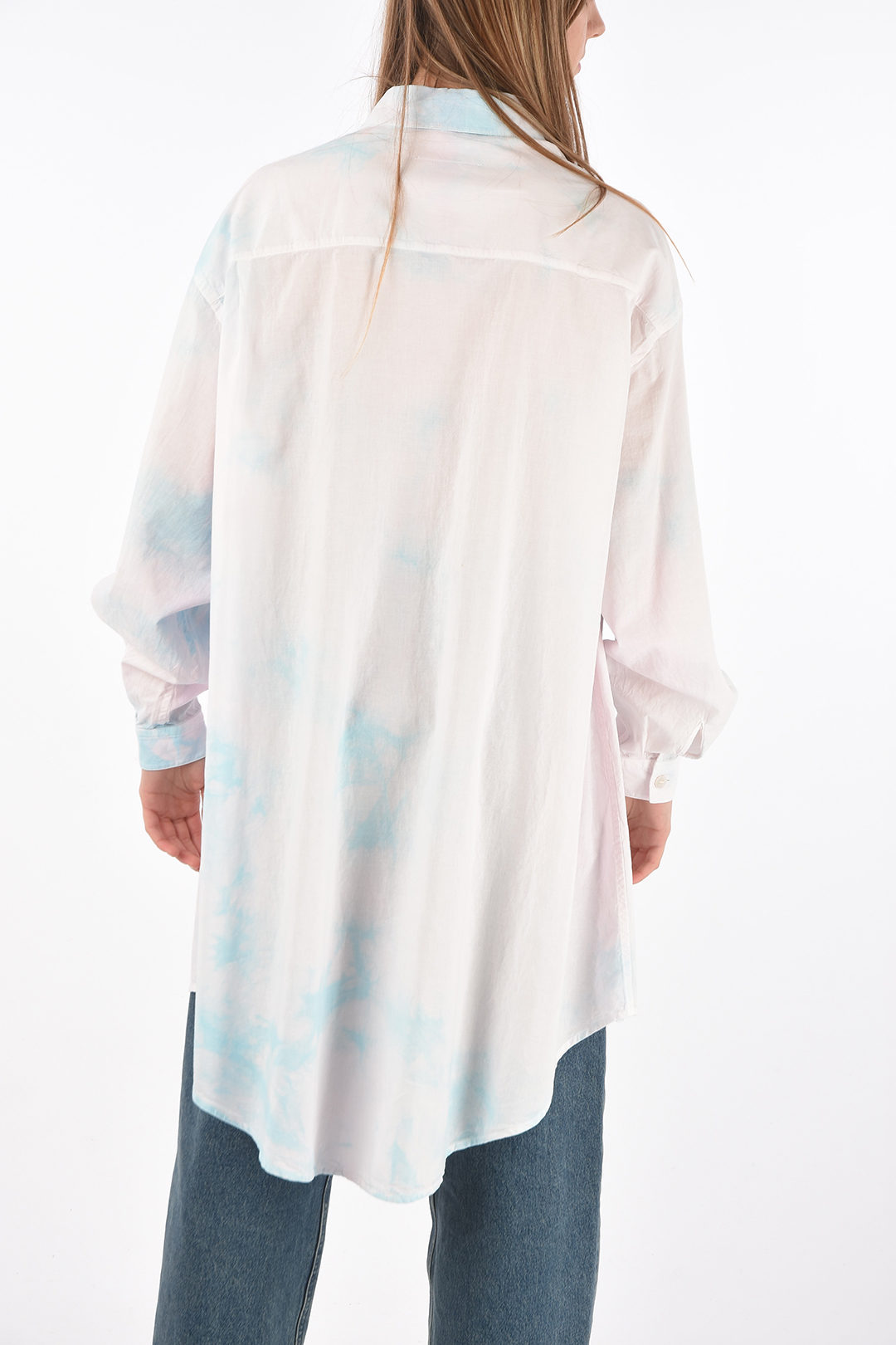 Maison Margiela MM6 tie dye effect oversized shirt women
