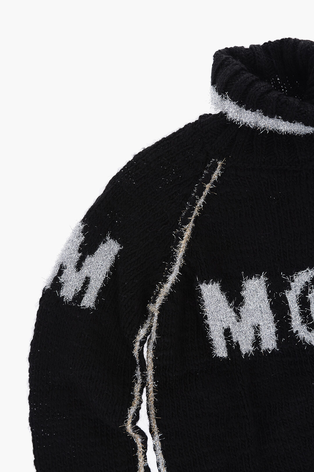 Maison Margiela Kids MM6 Turtleneck Sweater with Lurex
